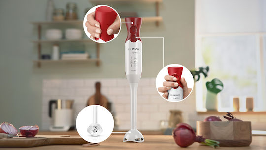 Bosch ErgoMixx Hand Blender with Plastic Rod 450W White