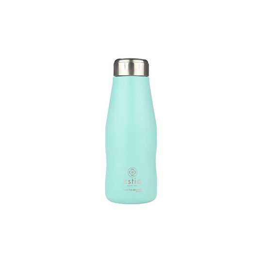 Estia Travel Flask Save the Aegean Рециклируема Бутилка Термос Неръждаема Стомана Без BPA 350ml Bermuda Зелен