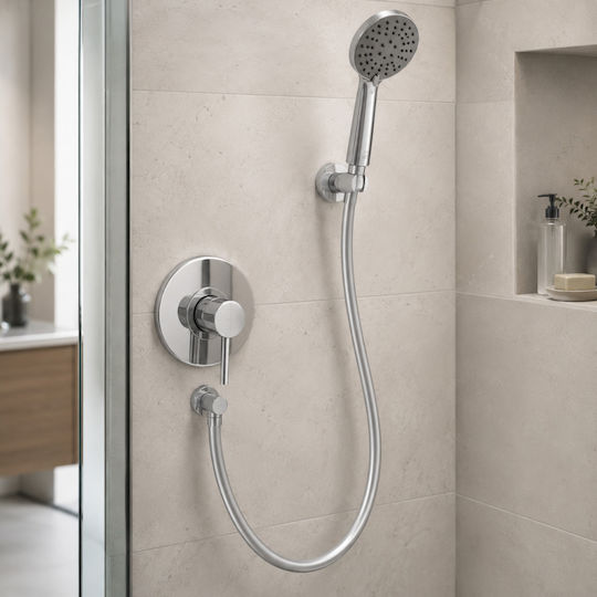 Shower Hose PVC Flexible Silver 150cm Grey General Trade 432215 Generaltrade Shower Hose PVC Flexible Silver 150cm Grey General Trade 432215 Generaltrade