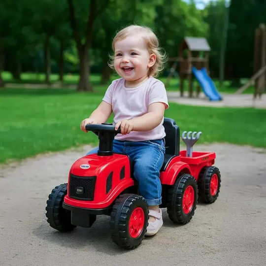 Tractor pentru copii cu remorcă Roșu pentru 5+ Ani