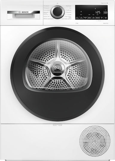 Bosch Serie 6 Στεγνωτήριο 9kg με Αντλία Θερμότητας