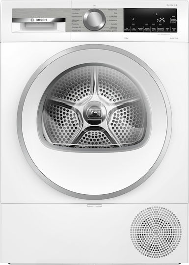 Bosch Serie 6 Uscător de rufe 9kg cu pompă de căldură