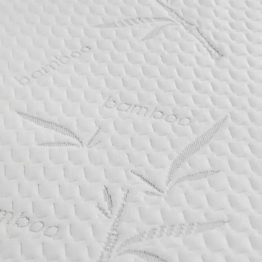 La Luna Easy Rest King Size Memory Foam Mattress Topper with Bamboo Fibers & Fitted Elastic Straps 200x200x5cm