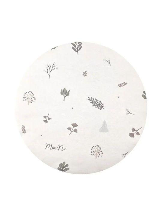 MimiNu Lenjerie De Patut Bebe Pentru Cradle Din Bumbac Cu Cauciuc Bej 76x43cm