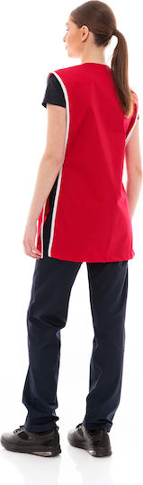 IdealPress Waiter Full Body Apron Red