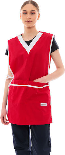 IdealPress Waiter Full Body Apron Red