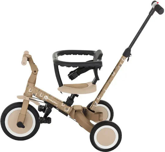 Petite & Mars Turbo Tricicletă Convertibilă cu Mâner pentru Părinți 5 în 1 pentru 1.5+ Ani Bej 613365