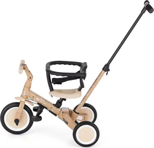 Petite & Mars Turbo Tricicletă Convertibilă cu Mâner pentru Părinți 5 în 1 pentru 1.5+ Ani Bej 613365