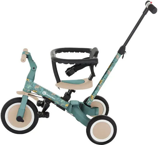 Petite & Mars Turbo Tricicletă Convertibilă cu Mâner pentru Părinți 5 în 1 pentru 1.5+ Ani Turcoaz 613383