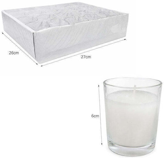 Γυάλινο Κερί Ρεσώ Λευκό – White Glass Votive Candle Γυάλινο Κερί Ρεσώ Λευκό – White Glass Votive Candle