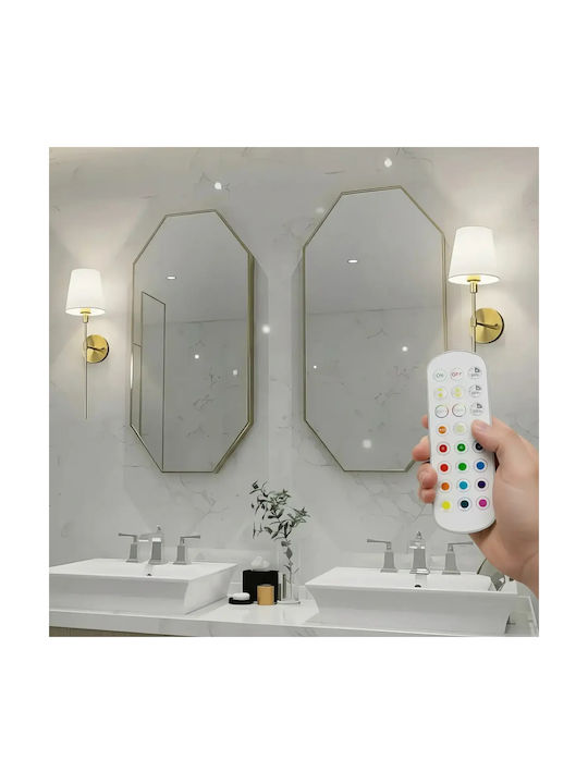 Modern Wandleuchte mit Integrierte LED und Warmes Weiß Licht Gold