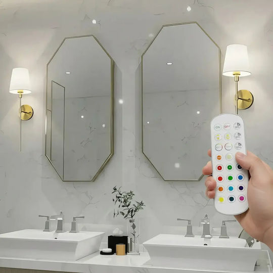 Modern Lampa De Perete Cu LED Integrat Și Lumină Alb Cald Auriu