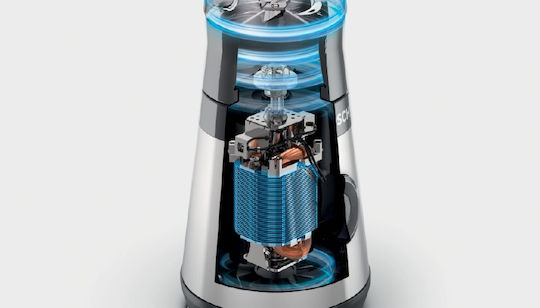 Bosch Serie 2 Μπλέντερ με Κανάτα Tritan 600 ml 450W Inox