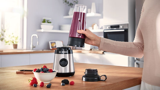 Bosch Serie 2 Μπλέντερ με Κανάτα Tritan 600 ml 450W Inox