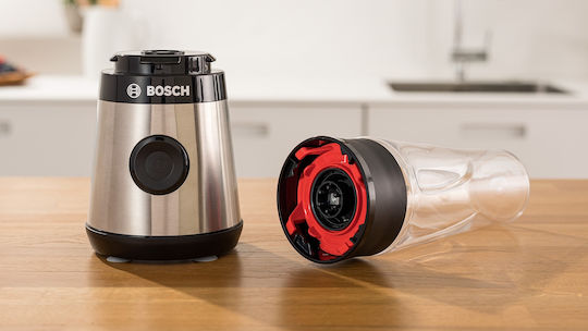 Bosch Serie 2 Μπλέντερ με Κανάτα Tritan 600 ml 450W Inox