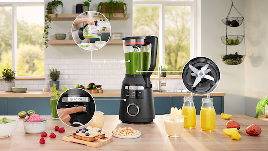 Bosch Serie 6 Μπλέντερ με Κανάτα Tritan 2 lt 1800W Μαύρο