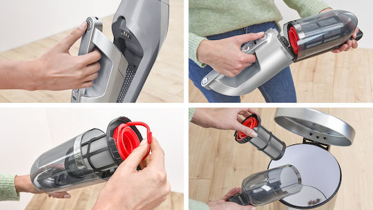 Bosch Rechargeable 2 in 1 Stick & Handheld Vacuum 21.6V Silver BCH3K2301