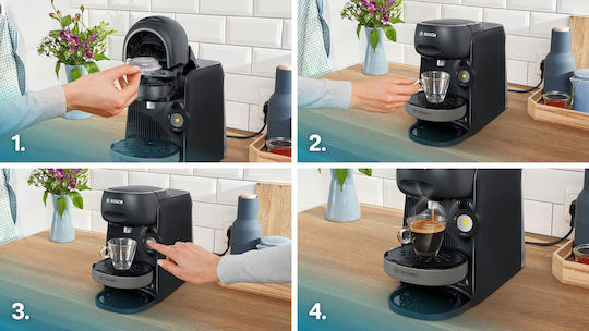 Bosch Finesse Pod Coffee Machine Tassimo Black