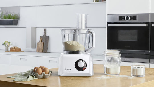 Bosch MultiTalent 8 Multifunctional Food Processor 1100W With 3.9lt Bowl And White Blender Jug