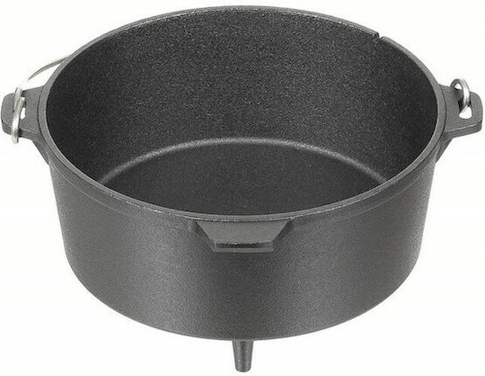 Cast Iron Pot Fox Outdoor Dutch Oven Black