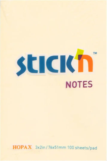 Post-it Stick'n Notes Simple 1 Piece 76x76mm 400 Sheets