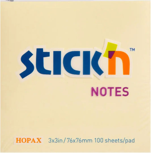 Post-it Stick'n Notes Simple 1 Piece 76x51mm 100 Sheets