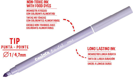 Carioca Pastel Bullet Tip 8 Μαρκαδόροι