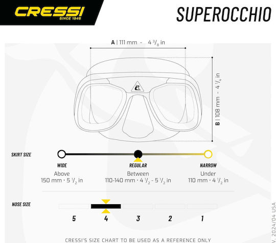 CressiSub Superocchio Маска за гмуркане Черна