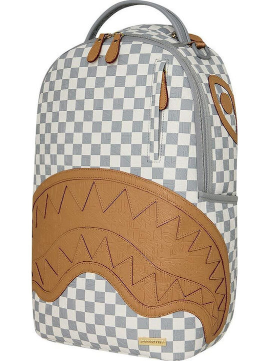 Sprayground DLXSV School Backpack Junior High-High School with Water Bottle Holder Check Cream 29 x 15 x 45cm 2026