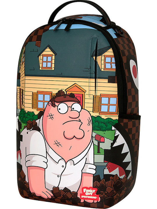 Sprayground Schulranzen Rucksack für Junior High-High School mit Flaschenhalter Family Guy Peter Falling Through Wall 29 x 15 x 45cm Jahr 2026