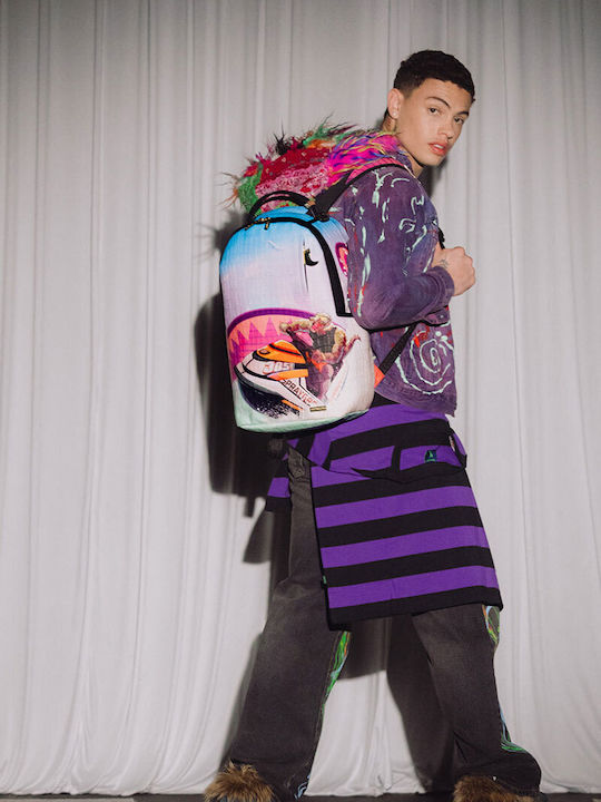 Sprayground School Backpack Junior High-High School with Water Bottle Holder NILE RIVIERA JETSKI 29 x 15 x 45cm