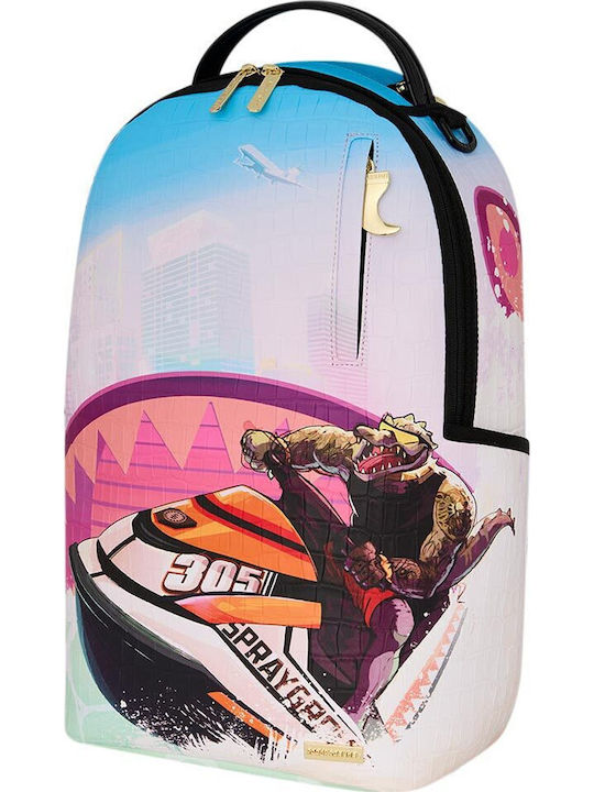 Sprayground School Backpack Junior High-High School with Water Bottle Holder NILE RIVIERA JETSKI 29 x 15 x 45cm