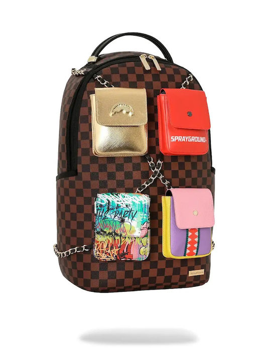 Sprayground Ученическа Раница Основно с Джоб за Бутилка Hanging Pockets Mix Up 29 x 15 x 45 см 2026