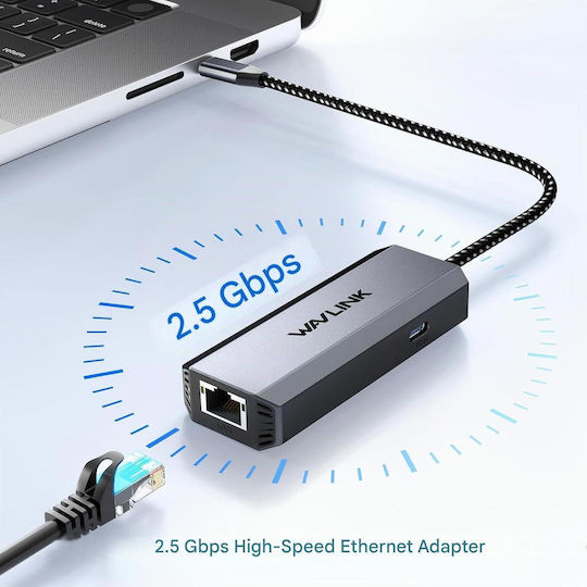 Wavlink Adaptor de rețea USB-C cu conexiune cablată Gigabit Ethernet