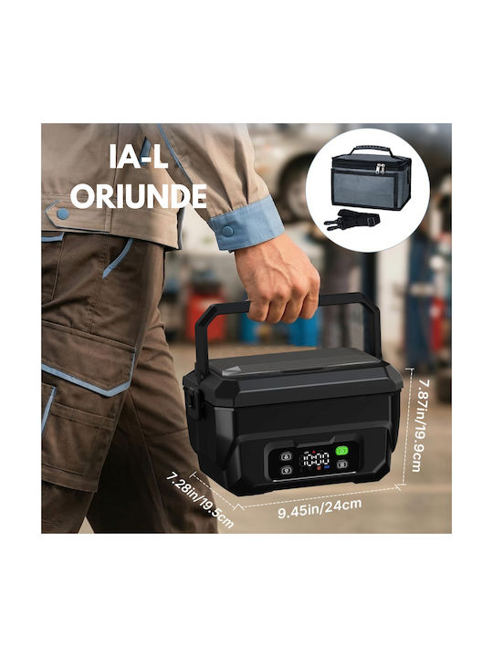 Qova Recipient Electric De Prânz Inox Termos Gri 1.5lt
