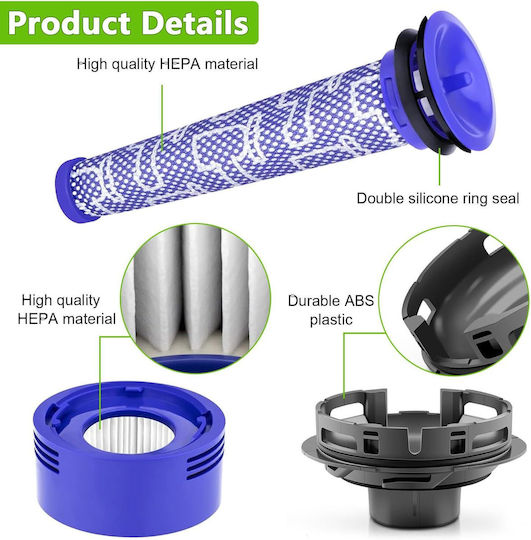 Hepa Hepa Filter for Stick Vacuum Cleaner Compatible with Dyson