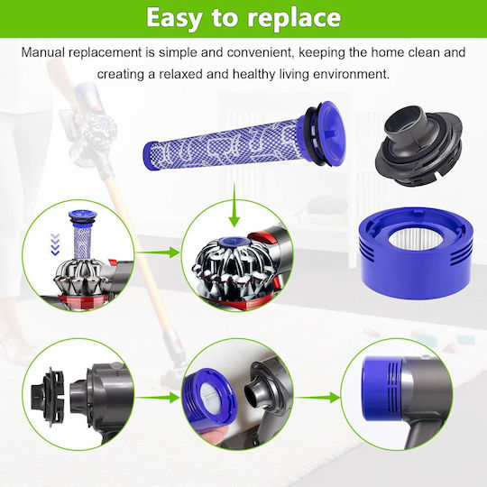 Hepa Hepa Filter for Stick Vacuum Cleaner Compatible with Dyson