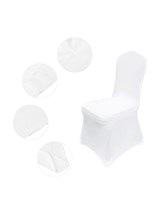 Fh Group Husă Elastică Scaun Albă