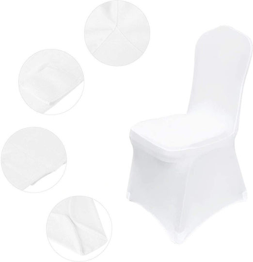 Fh Group Husă Elastică Scaun Albă