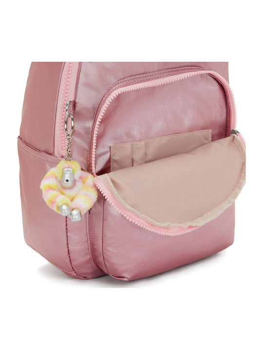 Kipling School Backpack with Water Bottle Holder Pink 14L 25.5 x 16 x 35cm