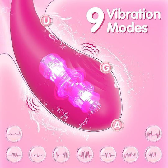 Mini Clitoral Vibrator With Remote Control Pink