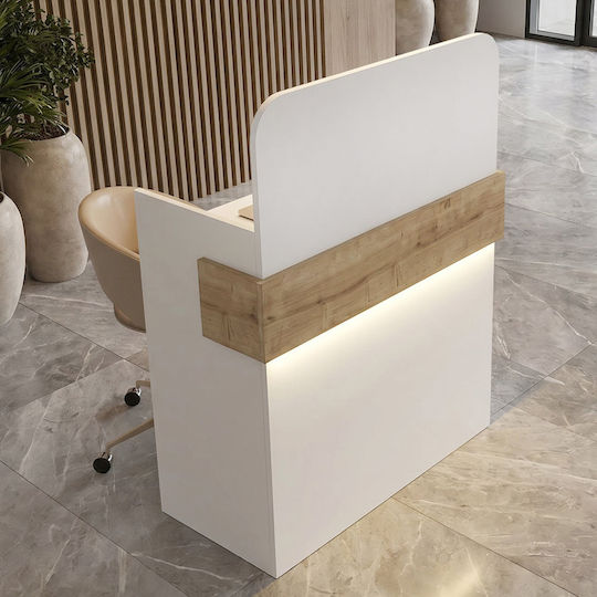 Megapap Professional Reception Desk W90xD43.6xH119.2cm