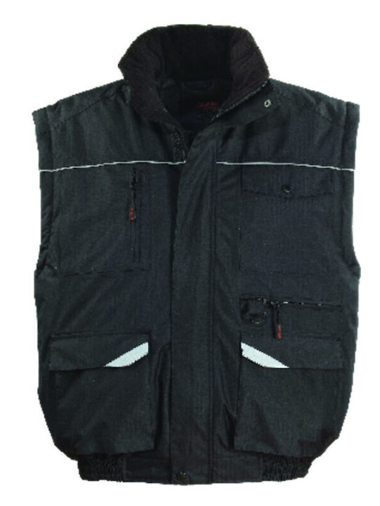 Coverguard Jachete De Lucru Cu Elemente Reflectorizante Pentru Iarnă Negru