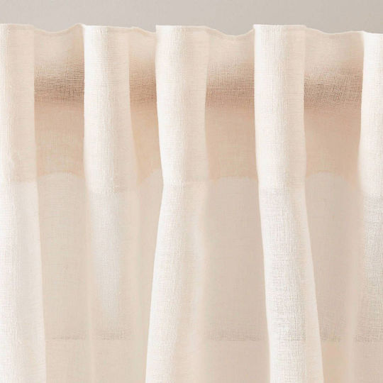 Saray Home Κουρτίνα με Τρέσα Ιβουάρ 210x280εκ.