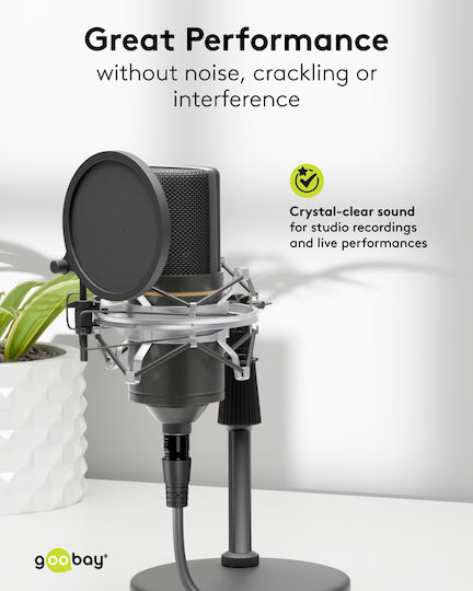Goobay XLR кабел мъжки - Черен 2m 80029