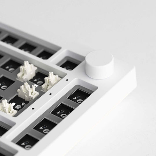 Akko Akko 5075b Via Barebone Gaming Keyboard 75% Ansi Layout Moon White