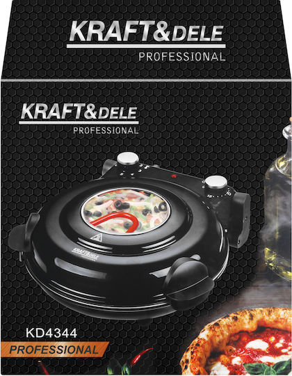 Kraft & Dele Cuptor electric pentru pizza 1.2kW 37x35x17cm