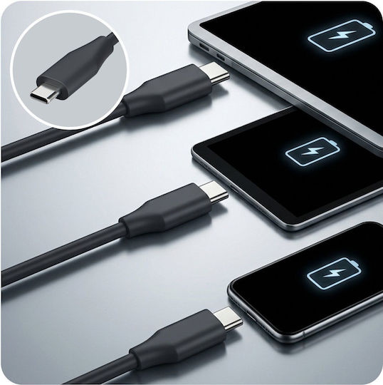 3MK USB-C Universal Laptop Charger 65W For Universal Apple Dell Without Power Cord