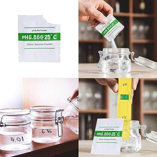 Set Soluții Calibrare Ph Metru ±0.01 Precizie Unitate Ph La 25°c Stabil 18 Plicuri Ph 4.01 6.86 9.18 Testare Apă Piscină Testare Hidroponie Acvarii