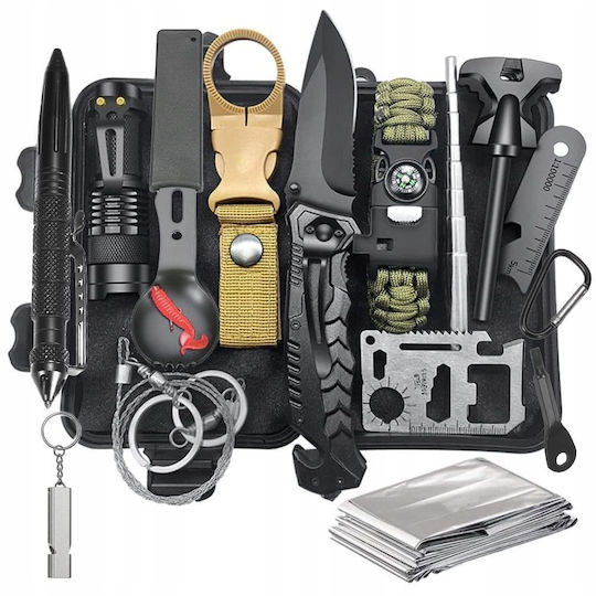 Kit complet de supraviețuire 18 în 1 18 piese Camping Călătorie Offroad ATV SSV